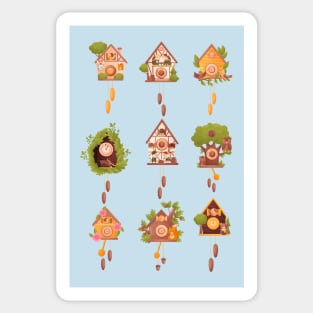 cuckoo clocks collection Sticker